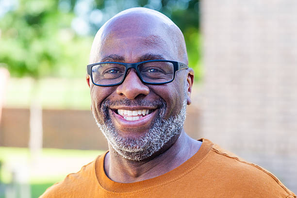 Portrait of a handsome middle aged black man