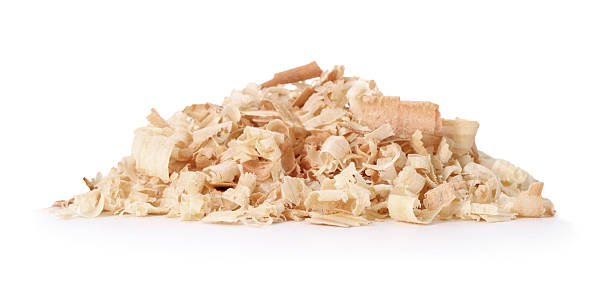 istock Pile of natural sawdust isolated on white 2226851921