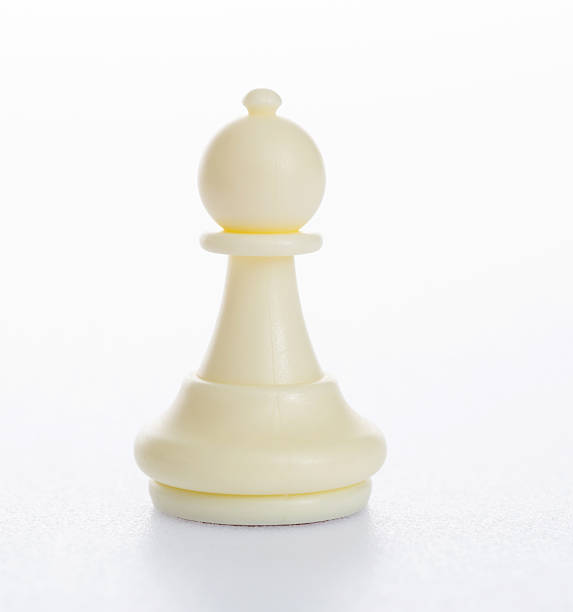 istock White pawn chess piece on white background 2226852530