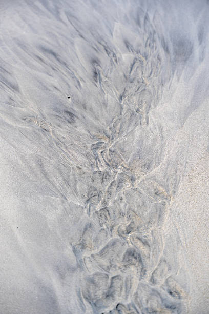 istock Intricate Sand Patterns on Beach: Abstract Textures & Water Erosion Formations - Nature's Artistic Design 2226857137