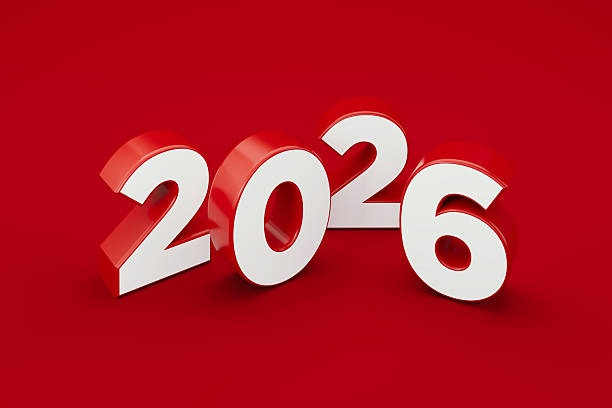 istock Red And White Number 2026 On Red Background 2226859110