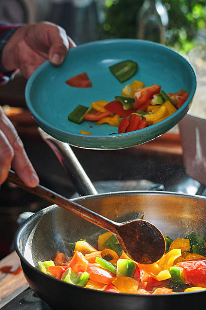 istock Preparing Rigatoni Pasta with Blue Mussels and Mixed Peppers 2226862621