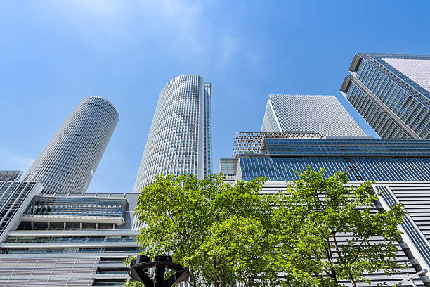 The city of Tokyo with its huge buildings