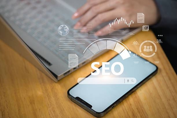 Search Engine Optimization (SEO) Concept On Laptop Computer Screen