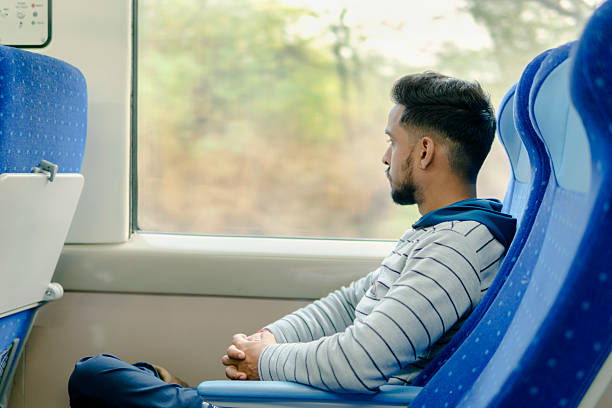 istock indian young man of travelled by train. 2226891908