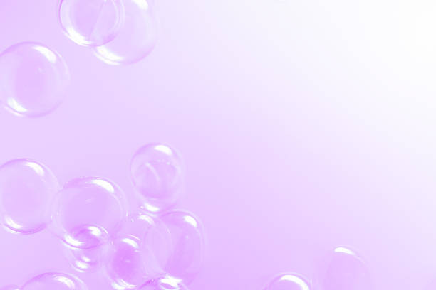 Water bubble background, gradient blue and orange wallpaper
