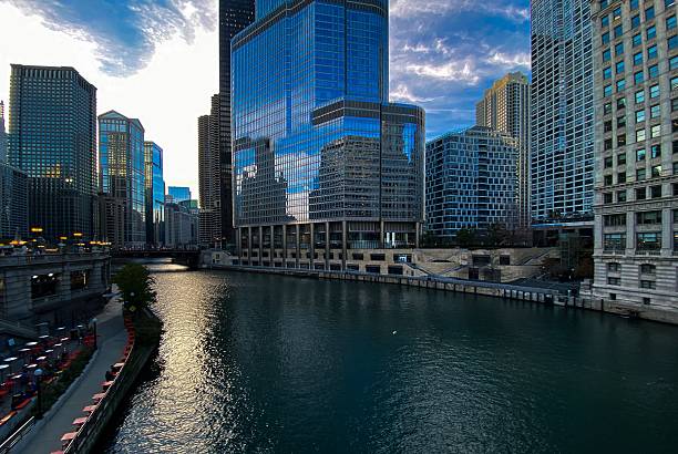 istock The Downtown Chicago Skyscraper Cityscape along the Chicago River 2226895641