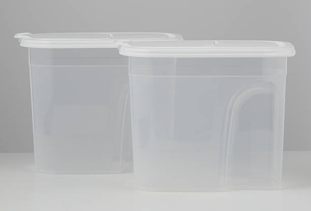 istock Square clear plastic box with opaque white lid  isolated nature background with clipping path 2226895894
