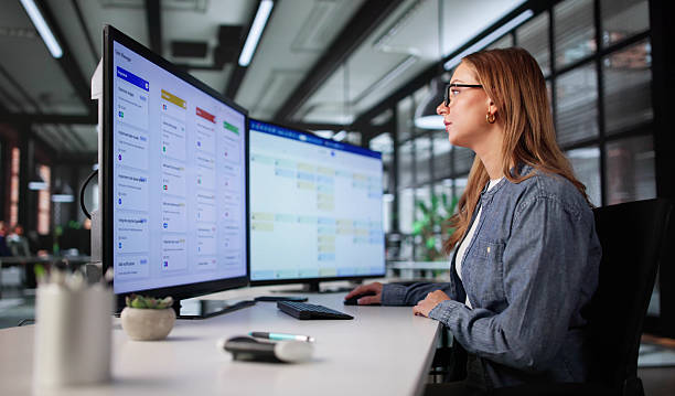 istock Female Executive Using Kanban Project Management Software On Laptop 2226897035