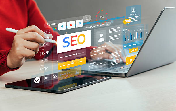 istock Businessman Analyze Optimize Web Banner Search Engine SEO For Business And Marketing Website Traffic Ranking Optimization Links And Keywords 2226899504