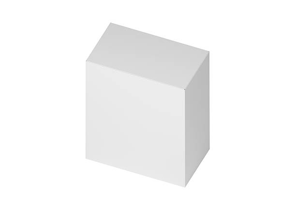 High quality white cardboard box on white background