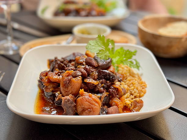 istock Slow-cooked lamb, dried fruits 2226907009