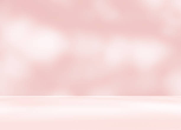 istock Empty pink colour room studio with sunlight effect shadow on the floor and wall for product presentation. 2226910030