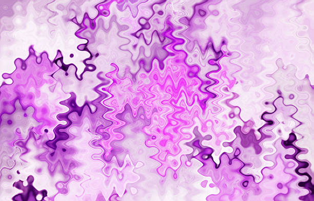 Spreading water texture on glass surface in gradient purple color
