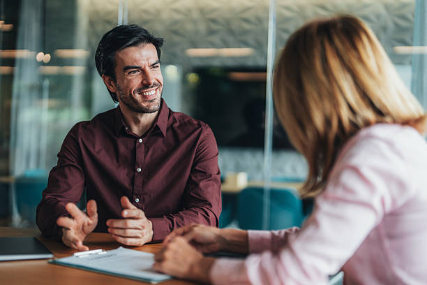 istock Professional business discussion and presentation in modern office environment 2226915311