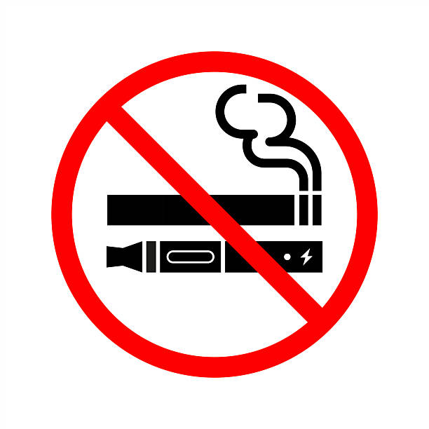 istock NO SMOKING, NO VAPING combined sign. Printable sticker. Vector 10 EPS. 2226921039