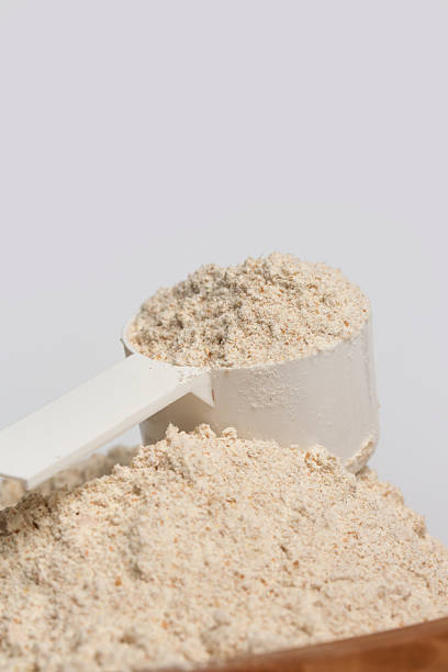 istock Plastic measuring scoop with protein powder 2226930037