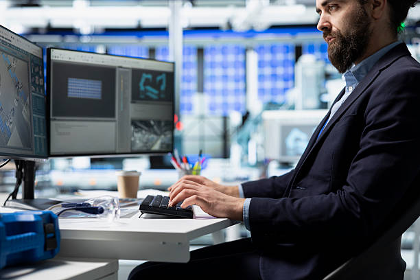 istock Solar power technician monitors control panels in an industrial plan 2226930128