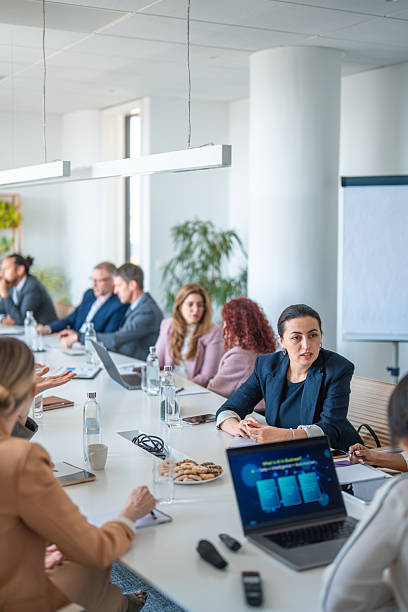 istock Diverse Business Team Collaborating In Modern Office Conference Room With Natural Light 2226937247