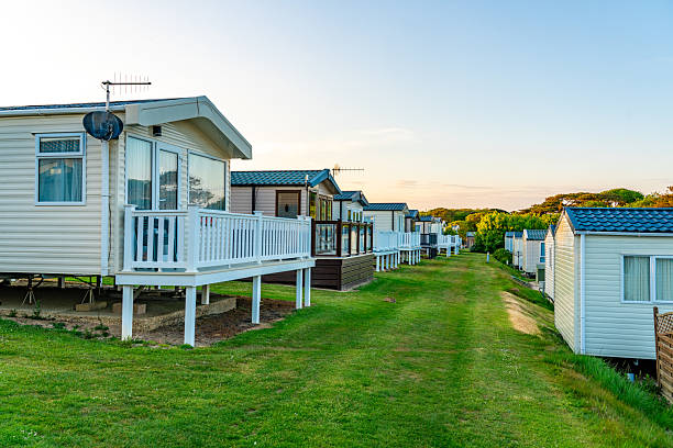 istock Modern caravan homes inviting tourists for relaxing vacations in england 2226937866