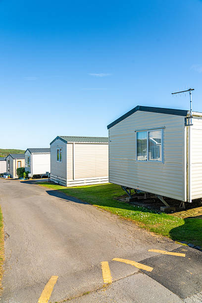 istock Modern caravan homes inviting tourists for relaxing vacations in england 2226938099