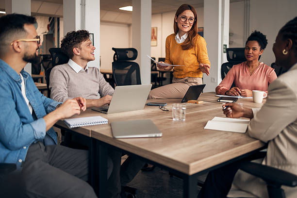 istock Team Collaboration During a Professional Meeting in a Modern Office Setting 2226940598