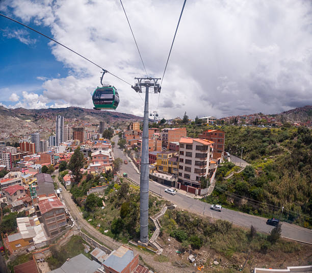 istock Urban Cable Car Transport Over Cityscape 2226941481
