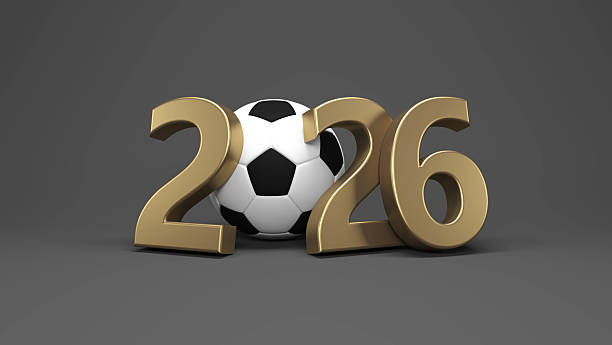 istock New Year 2026 Creative Design Concept with Football 2226948056