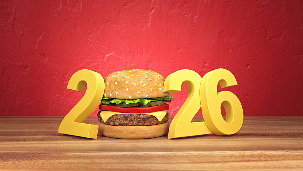 istock New Year 2026 Creative Design Concept with Cheese Burger 2226948464