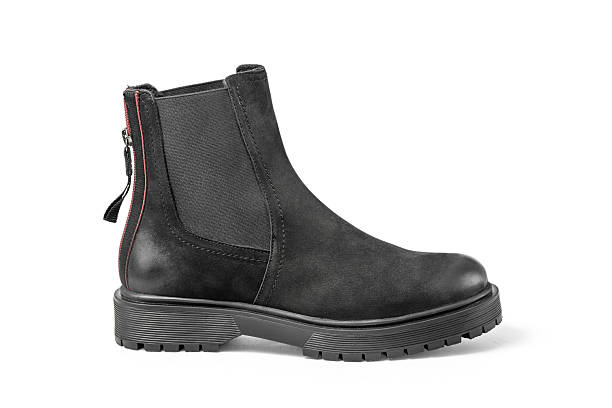 istock Female leather ankle boots on white 2226951717