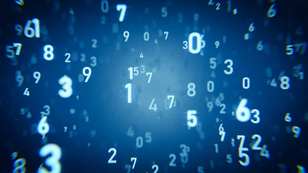 istock White numbers floating in a blue digital abstract cyberspace 2226956631