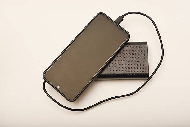 istock Charging a mobile phone from a powerbank. Charging the gadget. 2226957046