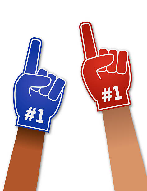 istock Football Foam Fingers On A Transparent Background 2226960777