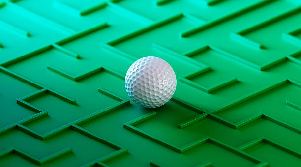 istock Golf Ball in Green Maze 2226964284