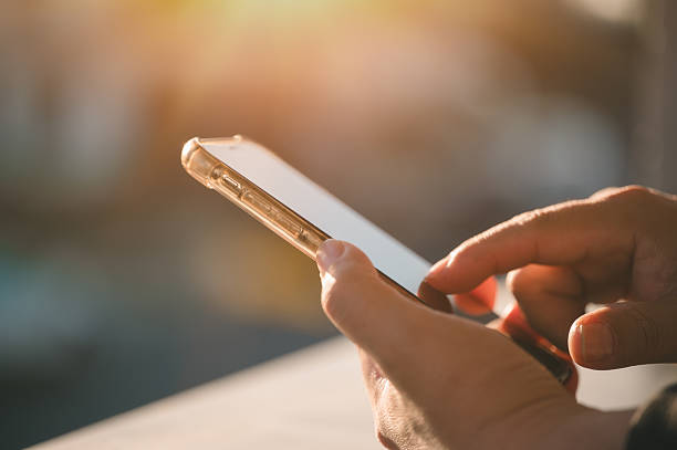 istock Social media marketing concept. hand using smartphone typing, chatting conversation in chat box icons pop up 2226968636