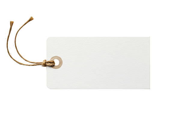 istock Isolated Blank White Paper Tag with Natural Twine 2226971541