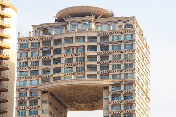 Shot of the facade of the modern building
