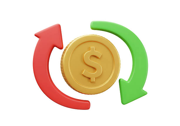 istock Isolated Rotating Arrows Around a Dollar Coin 2226976756