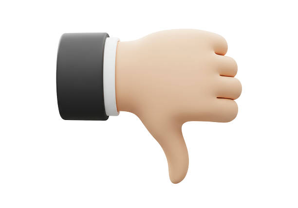 istock Isolated Cartoon Hand Giving Thumbs Down 2226976874