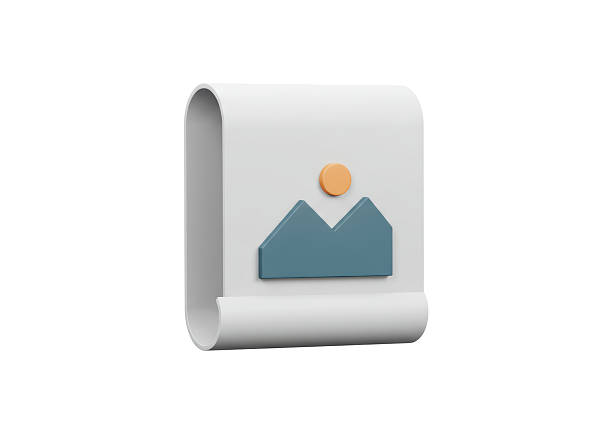 istock Isolated Image Icon with Mountains - Placeholder Design 2226978427