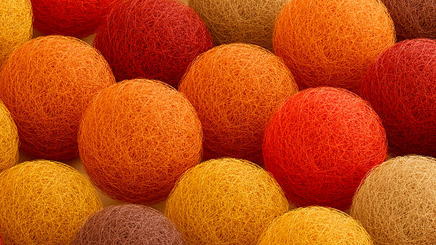 istock Abstract Fluffy Hairy Balls with Autumn Colors 2226979120