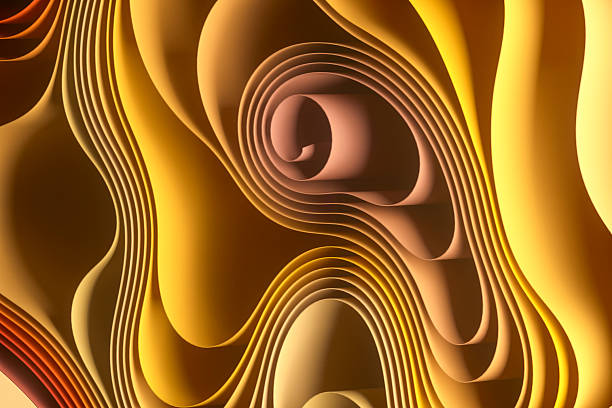 istock Autumn Color Background with Layered and Twisted Papers 2226980960