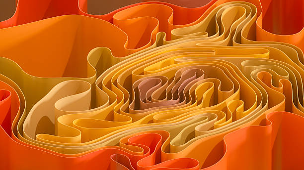 istock Autumn Color Background with Layered and Twisted Papers 2226981074