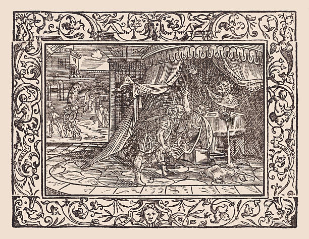 istock Zimri's conspiracy against Elah (1 Kings 16), woodcut, published 1607 2226983735