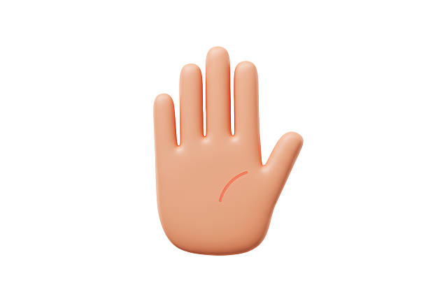 istock Isolated Open Hand Symbol of Stop or Prevention 2226984319