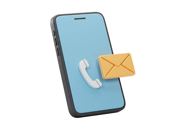 istock Isolated Smartphone with Phone and Email Notifications 2226984383