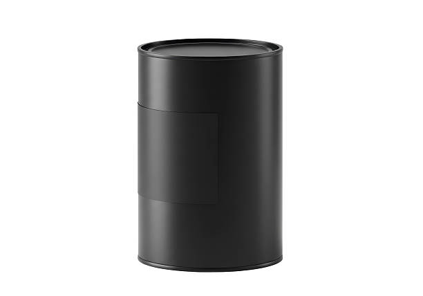 istock Isolated Black Cylindrical Container with Band for Storage 2226984575
