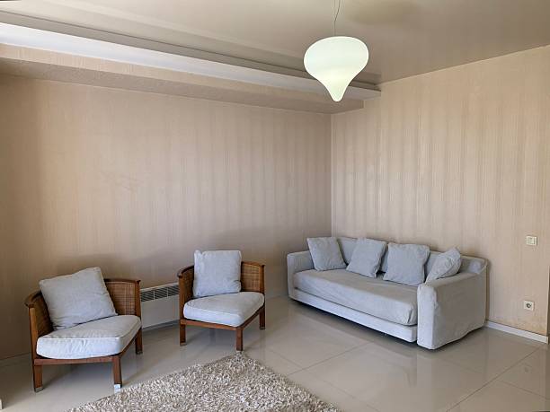 istock Modern Minimalist Living Room with Neutral Tones 2226986720