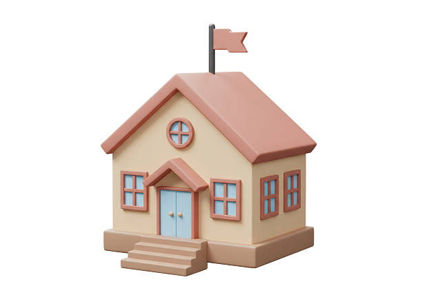 istock Isolated Small School Building Icon 2226992567
