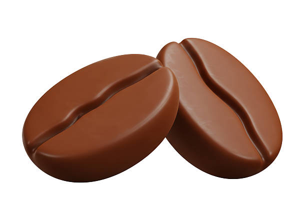 istock Isolated Pair of Roasted Brown Coffee Beans with Smooth Texture 2226993966